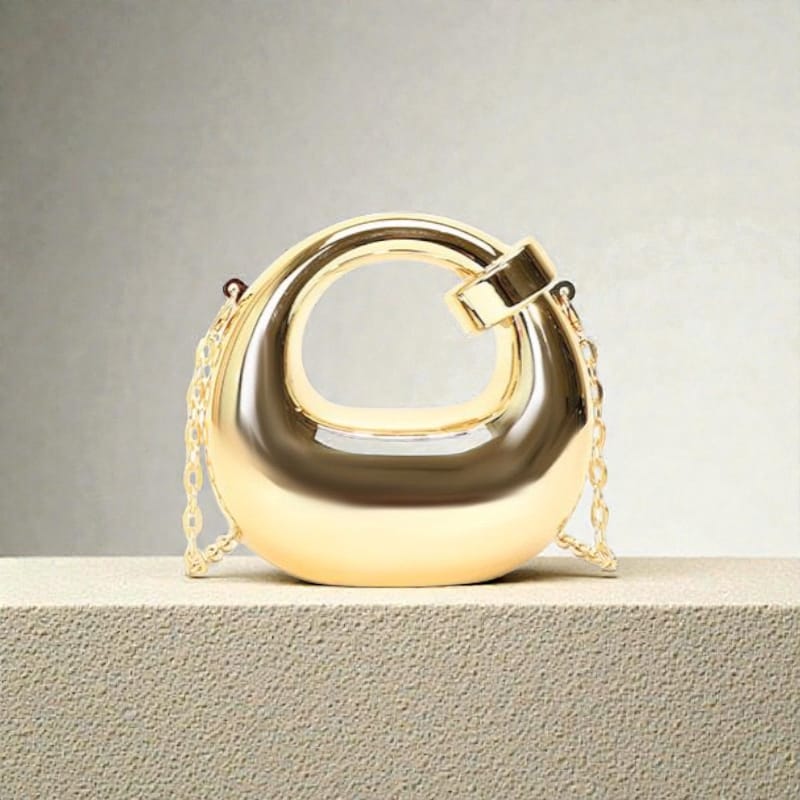 Acrylic mini purse- with long crossbody chain - Image 7